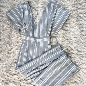 Striped romper